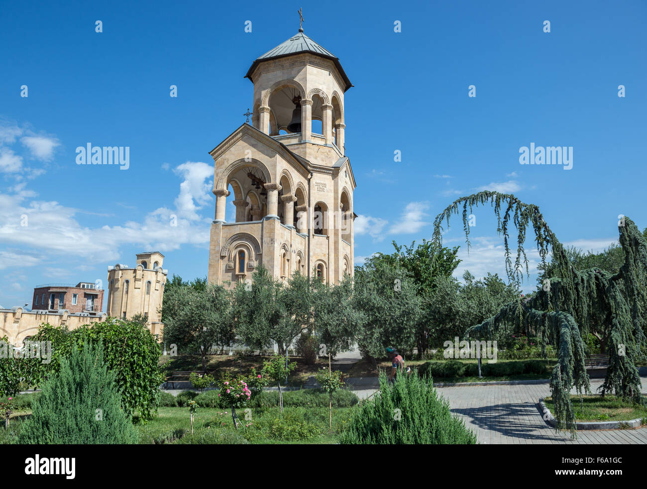 Bell tower of Holy Trinity Cathedral of Tbilisi - main cathedral of ...
