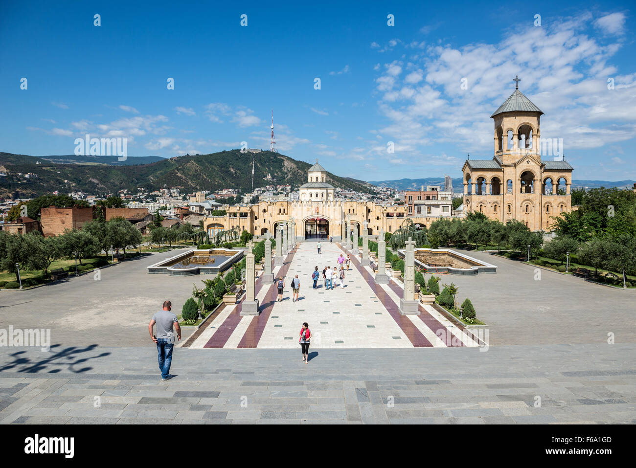 Bell tower of Holy Trinity Cathedral of Tbilisi - main cathedral of ...