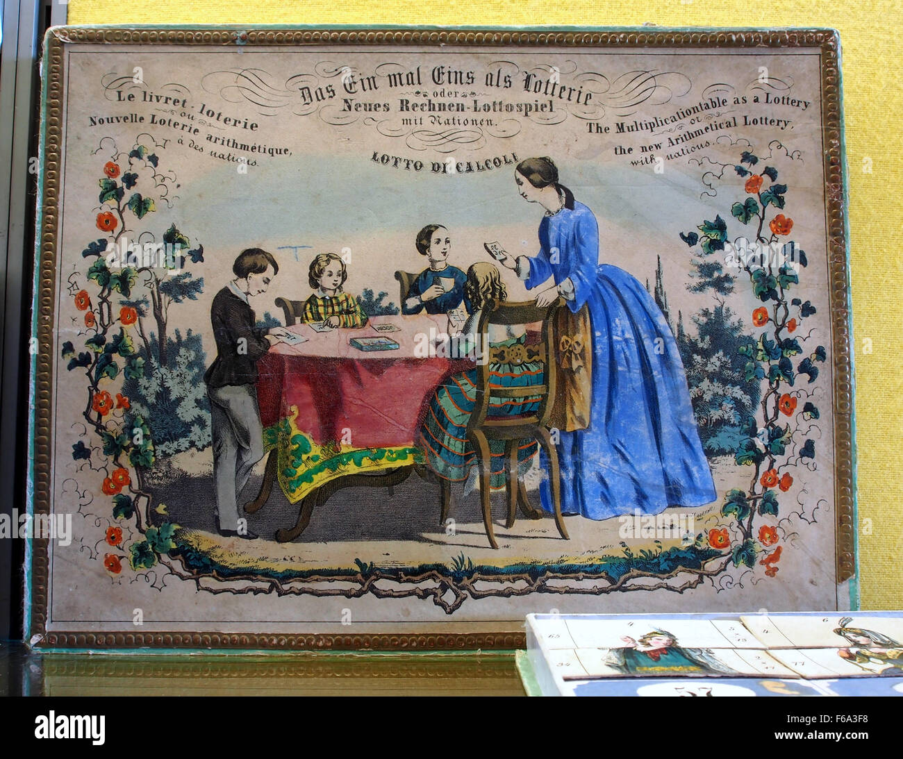 Speelgoedmuseum Deventer, Das Ein mal Eins als Lotterie, Lotto di Calcoli pic1 Stock Photo