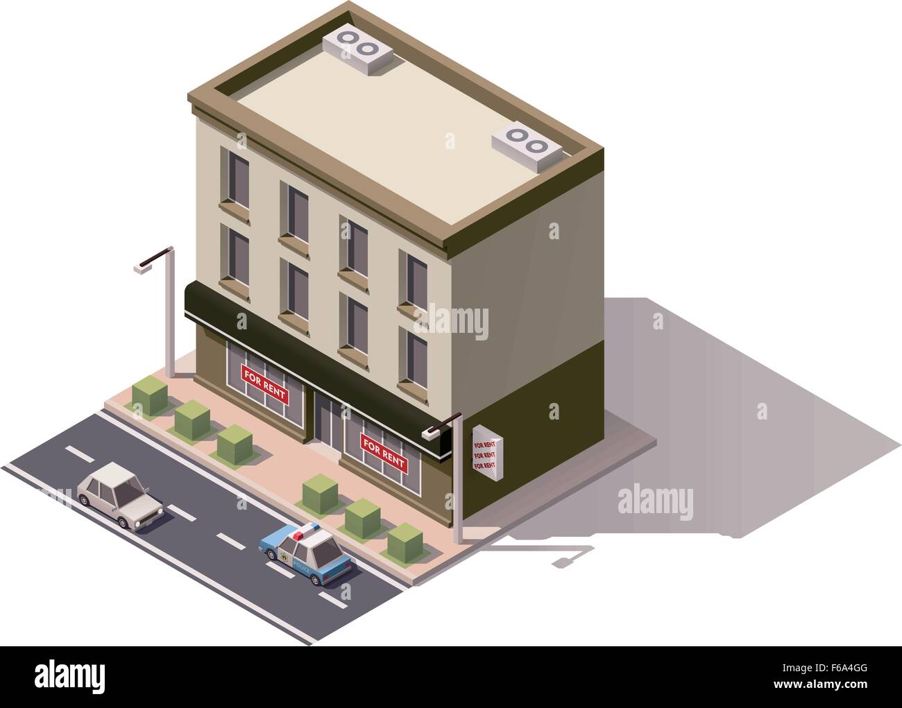Vector isometric building Stock Vector Image & Art - Alamy