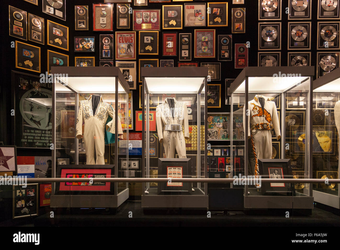 Interior of Elvis Presley's Graceland mansion, Memphis, Tennessee, USA Stock Photo