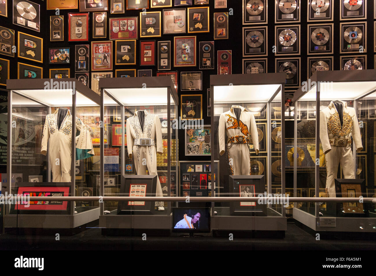 Interior of Elvis Presley's Graceland mansion, Memphis, Tennessee, USA Stock Photo
