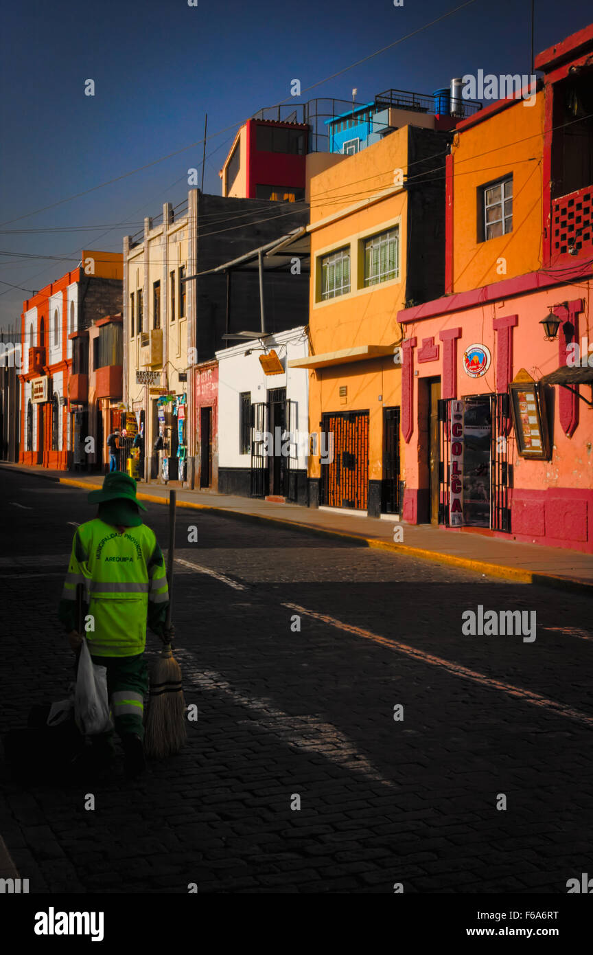 Beautiful colorful houses in Arequipa Stock Photo Alamy