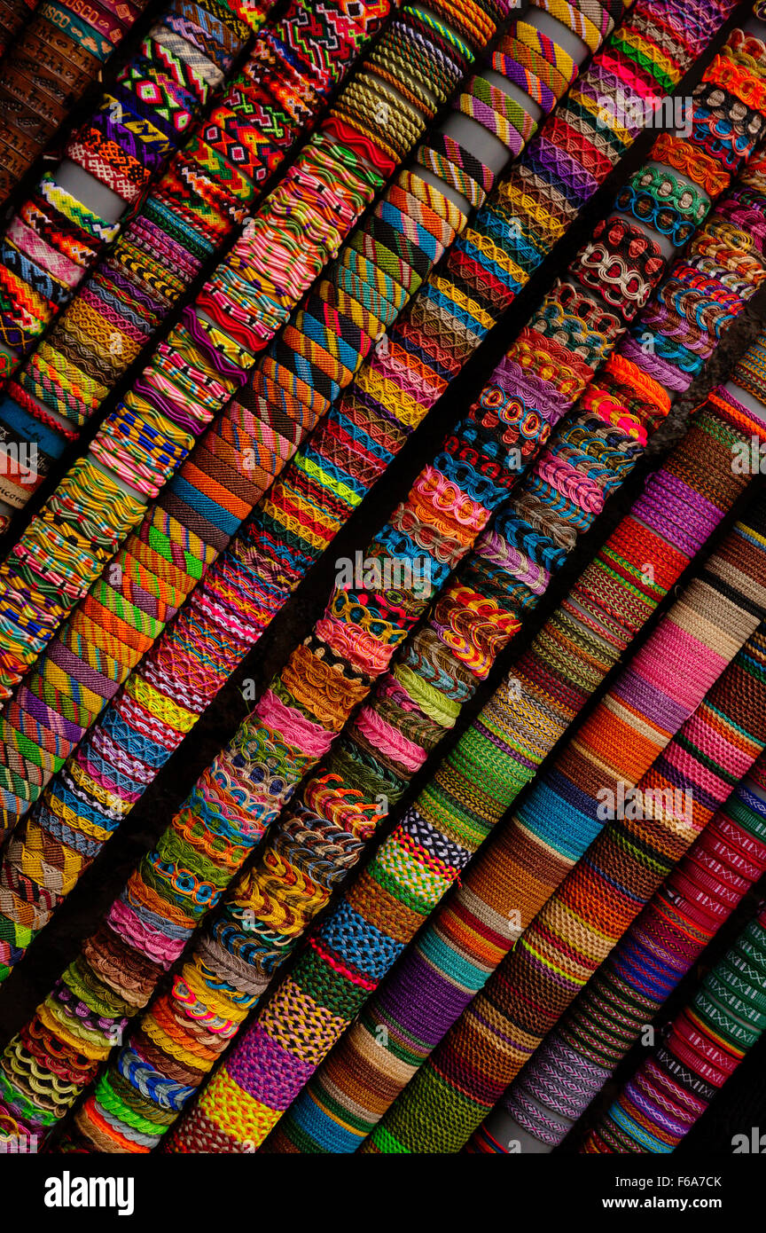 Bracelets from Perù Stock Photo
