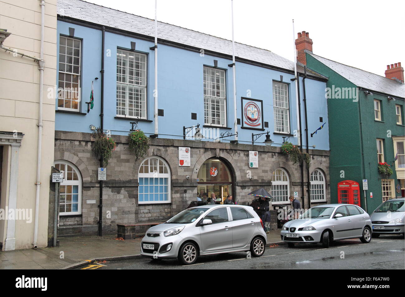 Town Hall, Main Street, Pembroke, Pembrokeshire, Dyfed, Wales, Great Britain, United Kingdom UK, Europe Stock Photo