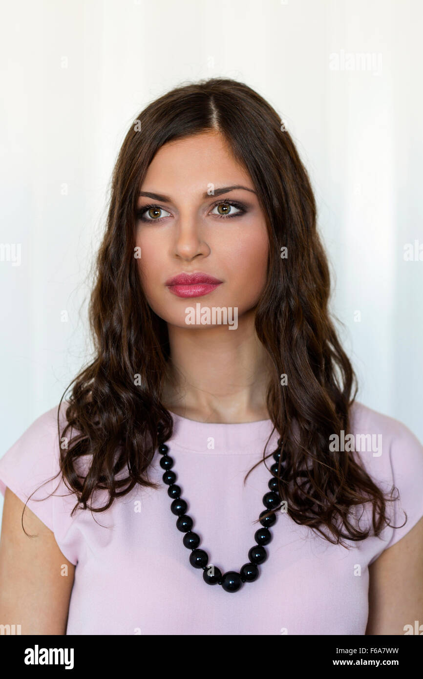 Pretty young business woman Stock Photo - Alamy