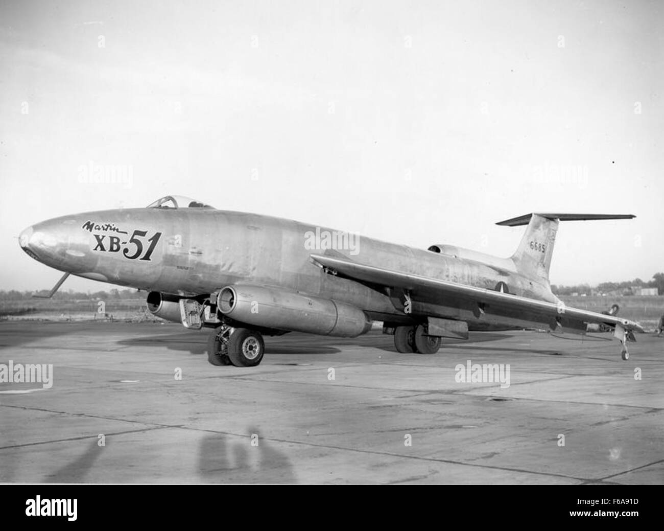 XB-51 front quarter, an experimental U.S. Air Force jet bomber ...