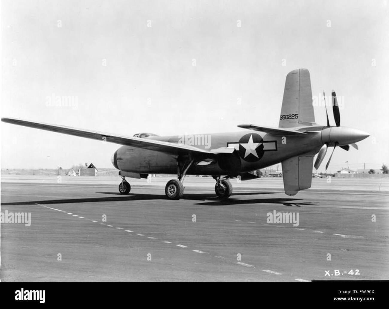 XB-42 Ship 2 Rear Quarter Stock Photo