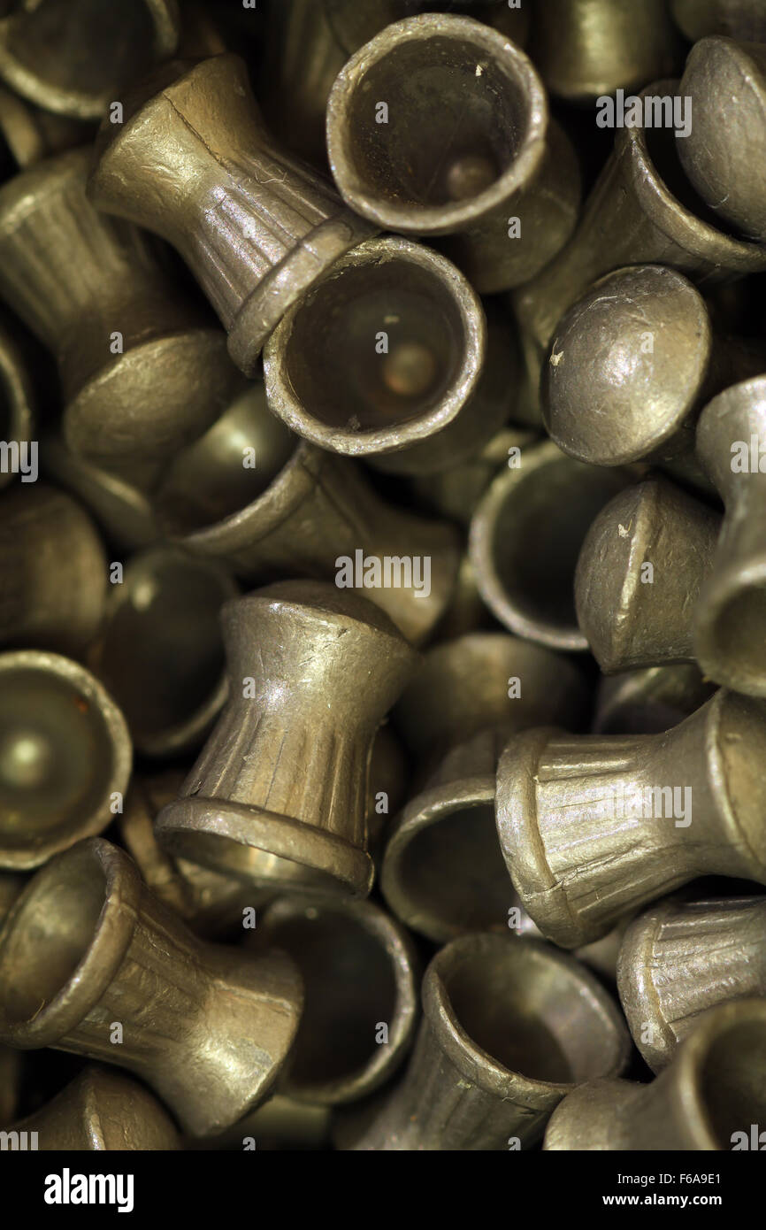 .22 / 5.5mm airgun pellets Stock Photo
