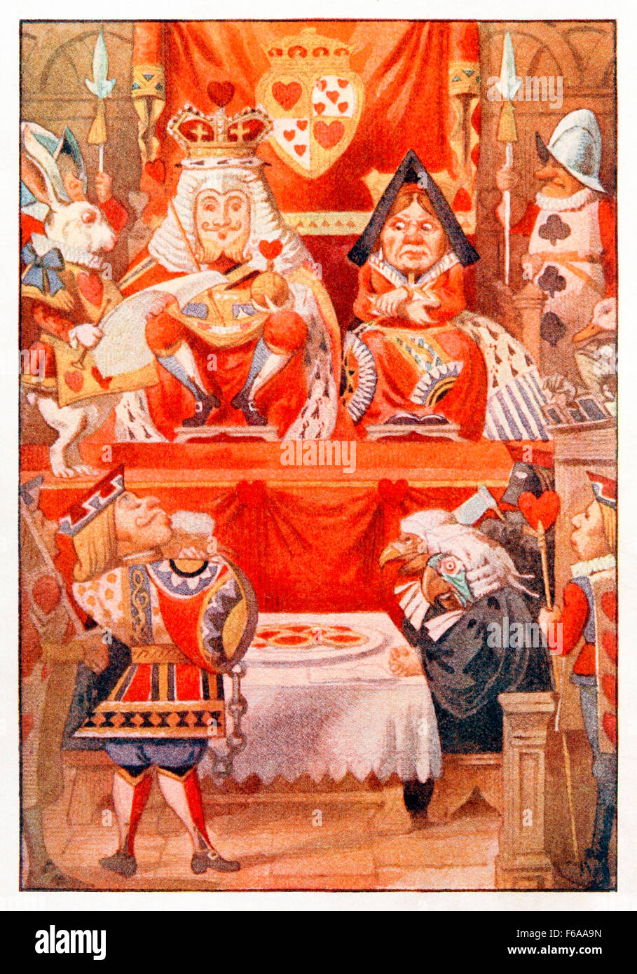 Frontispiece Showing The King And Queen Of Hearts Were Seated On