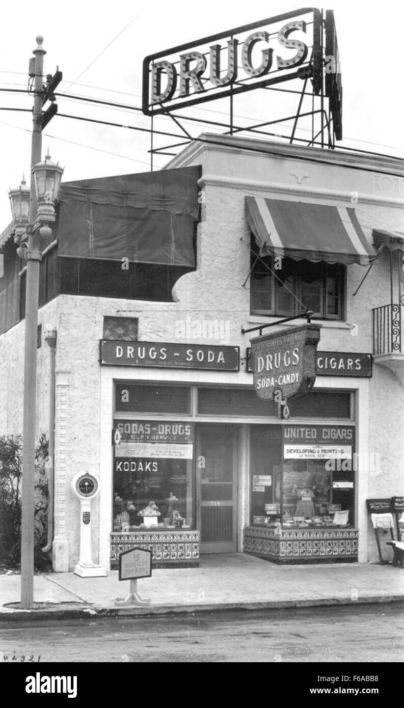 The Coral Gables pharmacy Coral Gables Stock Photo Alamy