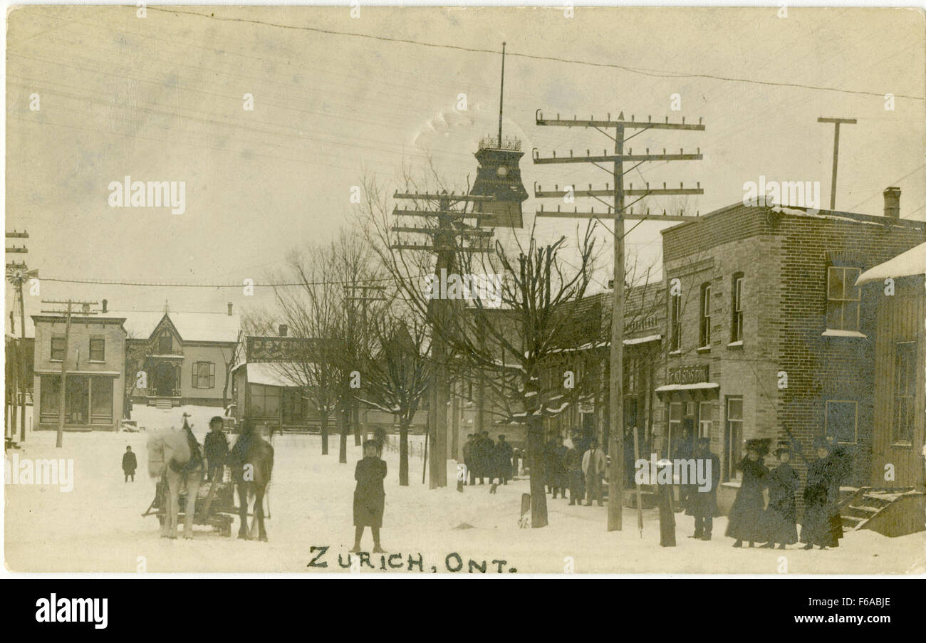 Zurich, Ontario, 1911 Stock Photo Alamy