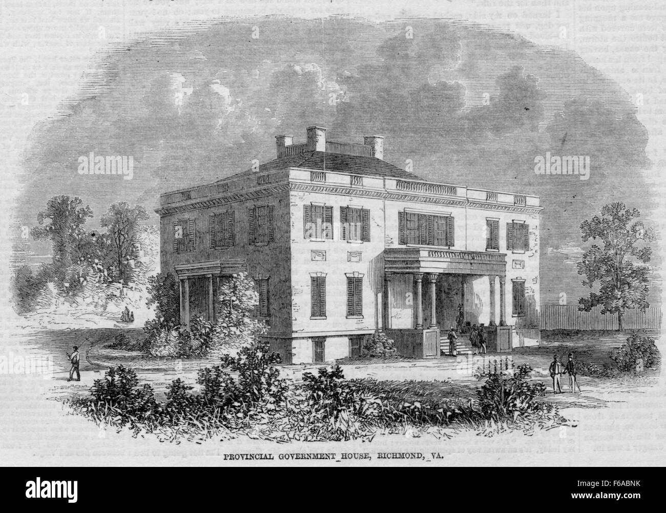 Provincial Government House, Richmond, Va Stock Photo Alamy