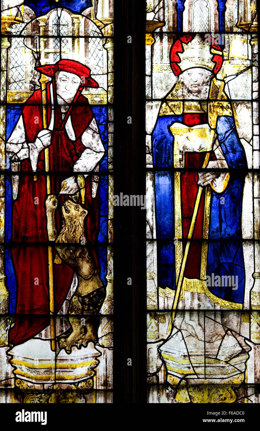 A Stained Glass Window in a church Stock Photo - Alamy