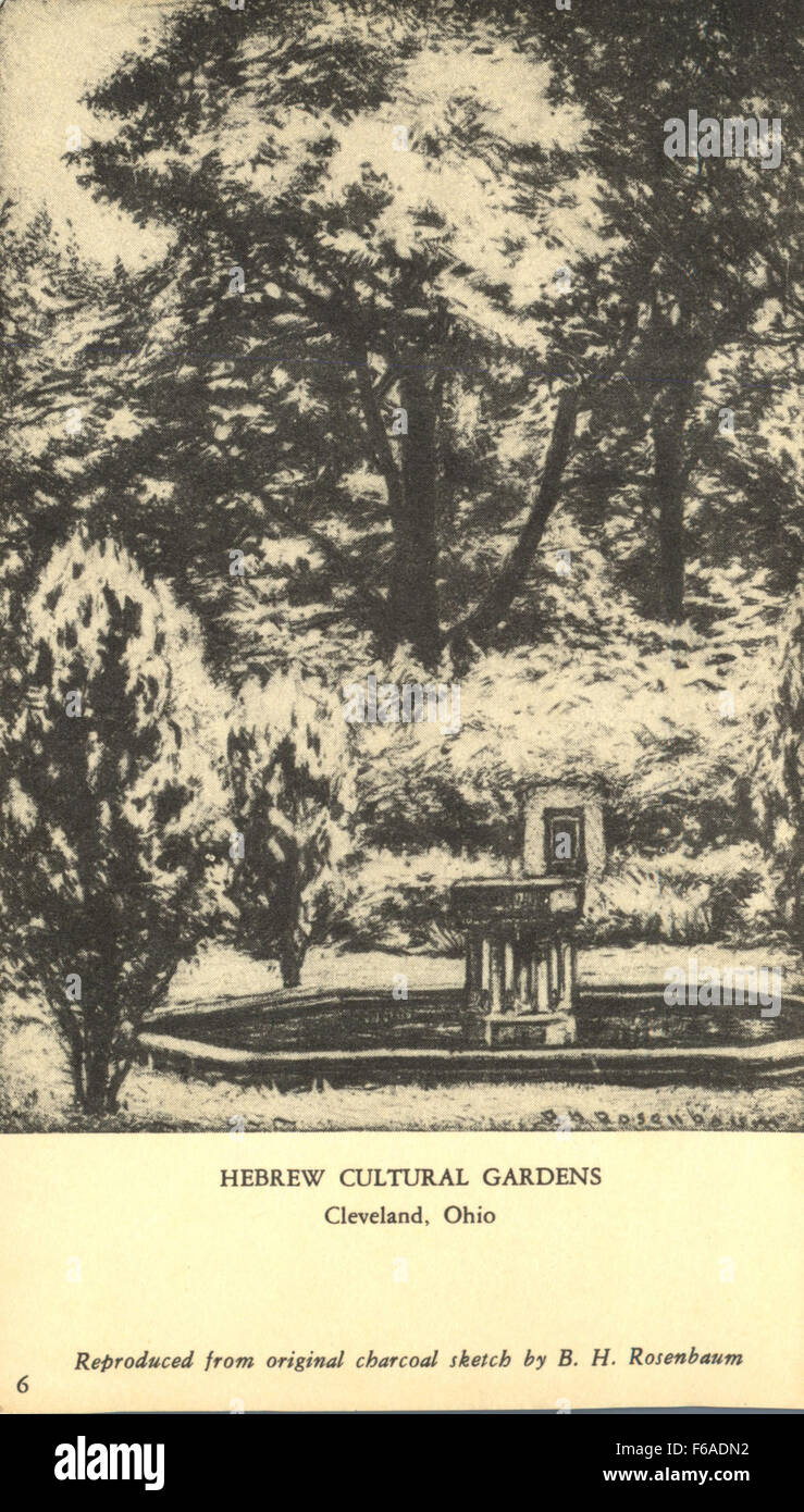 Hebrew Cultural Gardens Stock Photo Alamy