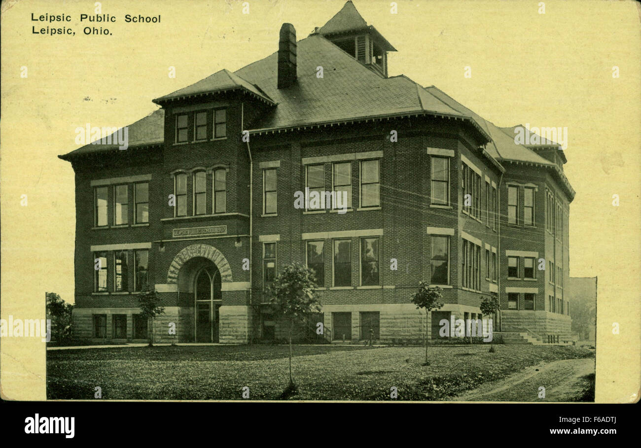 Leipsic Public School Stock Photo Alamy