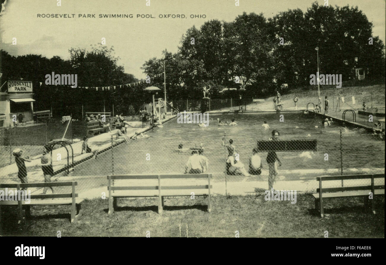 Roosevelt Park Swimming Pool Stock Photo Alamy