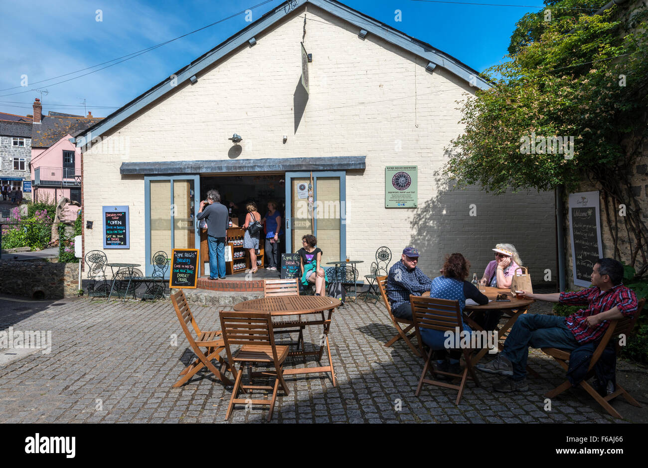 The Lyme Regis Brewery based at the historic old Town Mill in Lyme Regis, Dorset, England, UK
