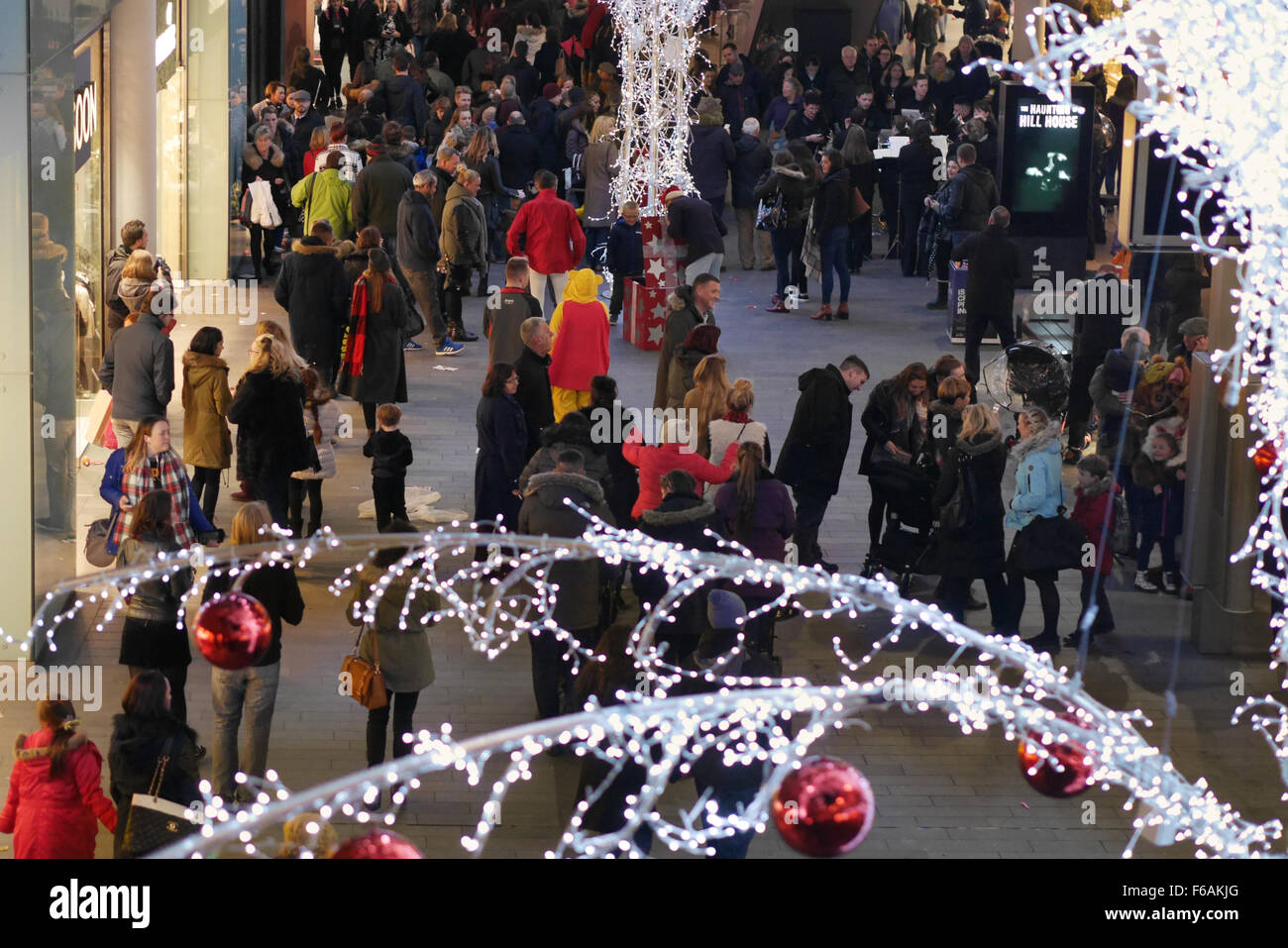 Liverpool City Centre Christmas Lights 2015 Stock Photo - Alamy