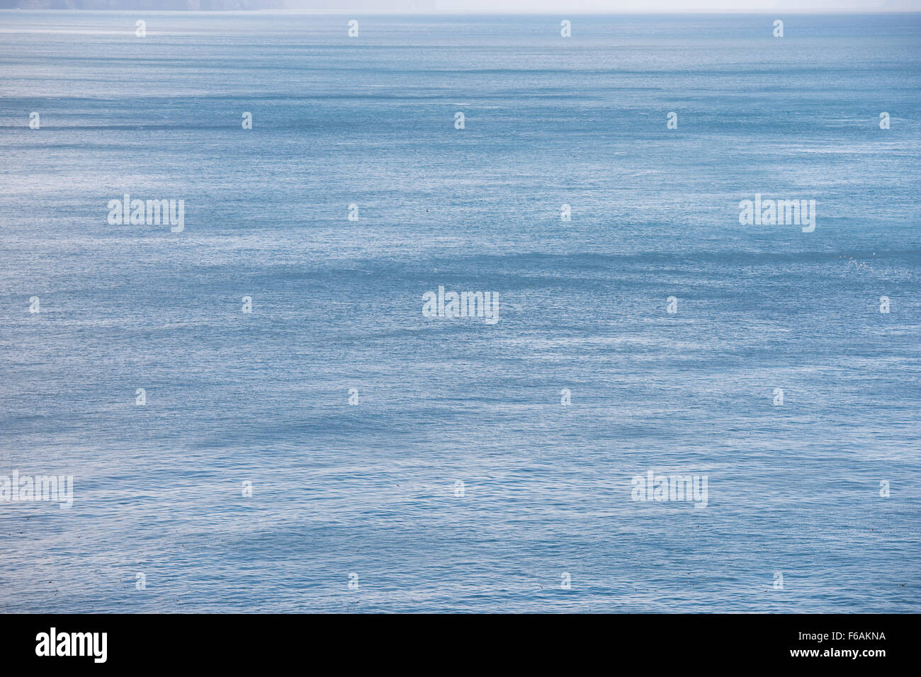 Blue ocean background landscape with deep blue water and wind Stock Photo