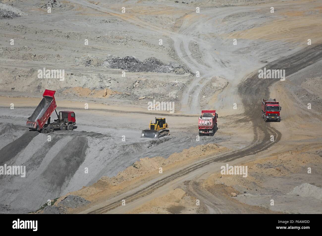 Coal Mine Area Stock Photo