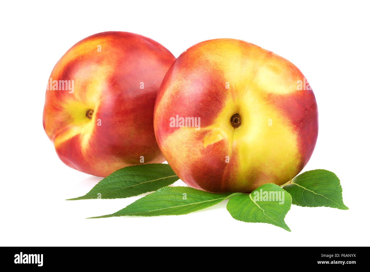 Nectarine Peach Fruits Stock Photo