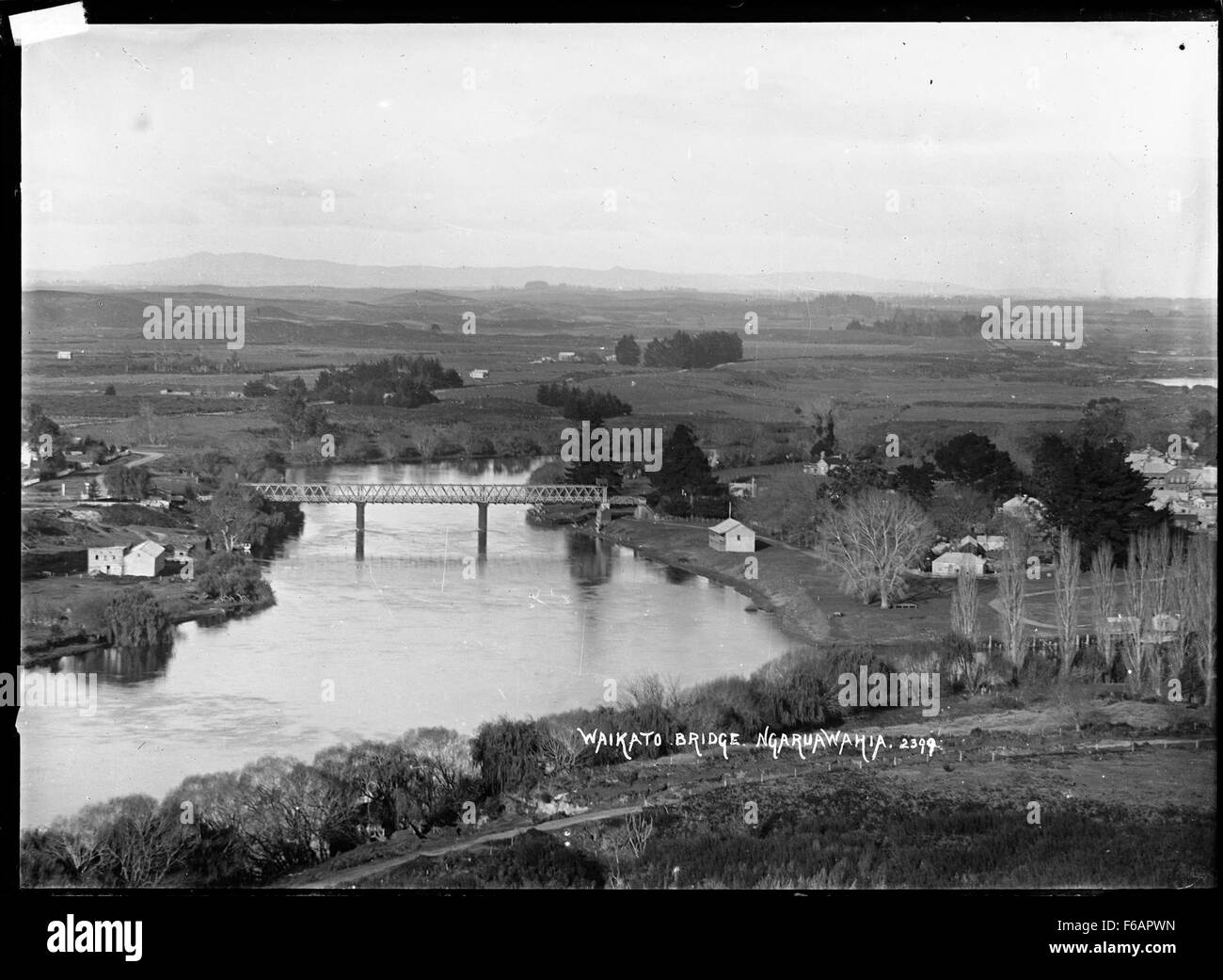 Railway Bridge (Waikato Bridge) over the Waikato River at Ngaruawahia