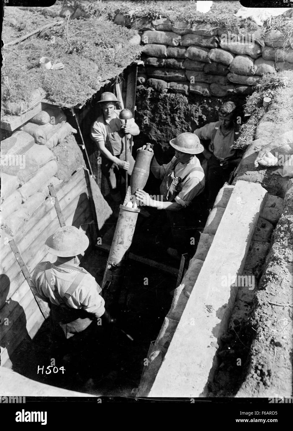 Trench warfare tactics Black and White Stock Photos & Images - Alamy