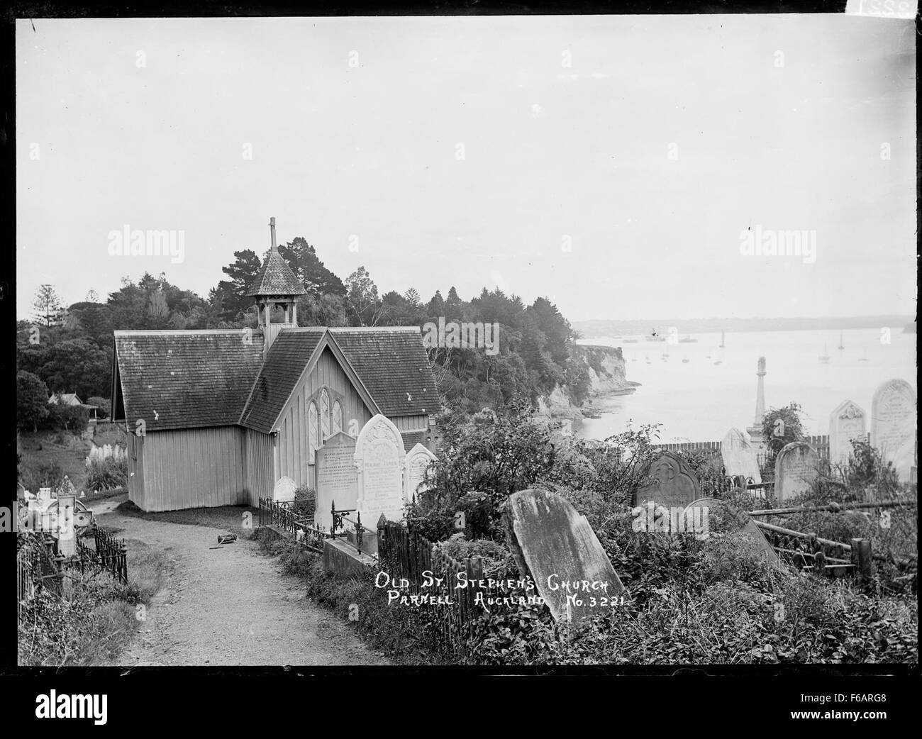 St. Stephen’s Church in Parnell, located by the Judges Bay burial ground, is an important historical site. The church and its surrounding area offer a glimpse into Auckland’s colonial past, with a focus on both religious and social history. Stock Photo