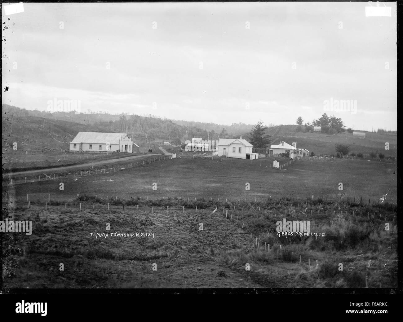 Te Mata township Photograph taken by Gilmour Brothers Stock Photo Alamy