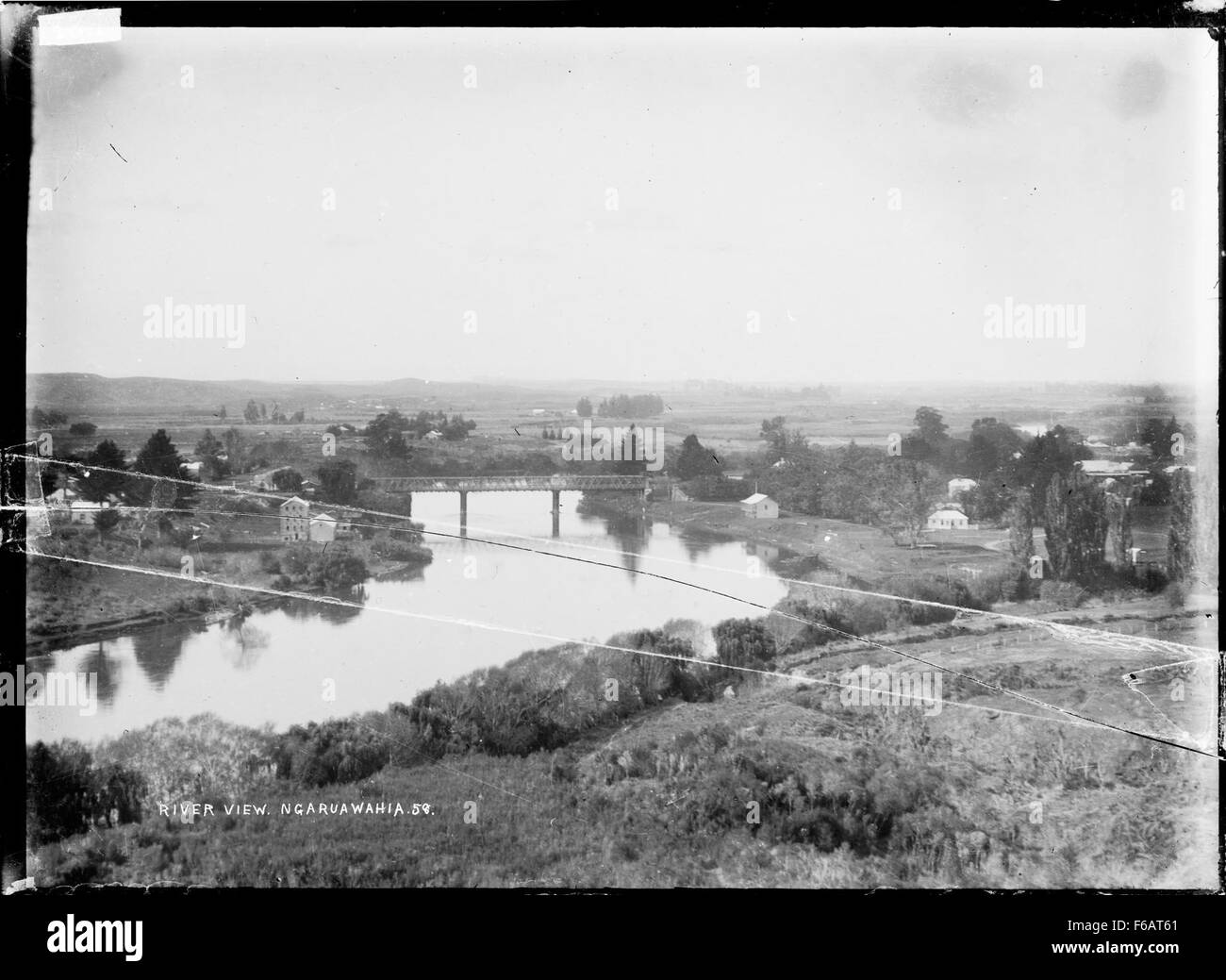 The Waikato River at Ngaruawahia, ca 1910 Stock Photo Alamy