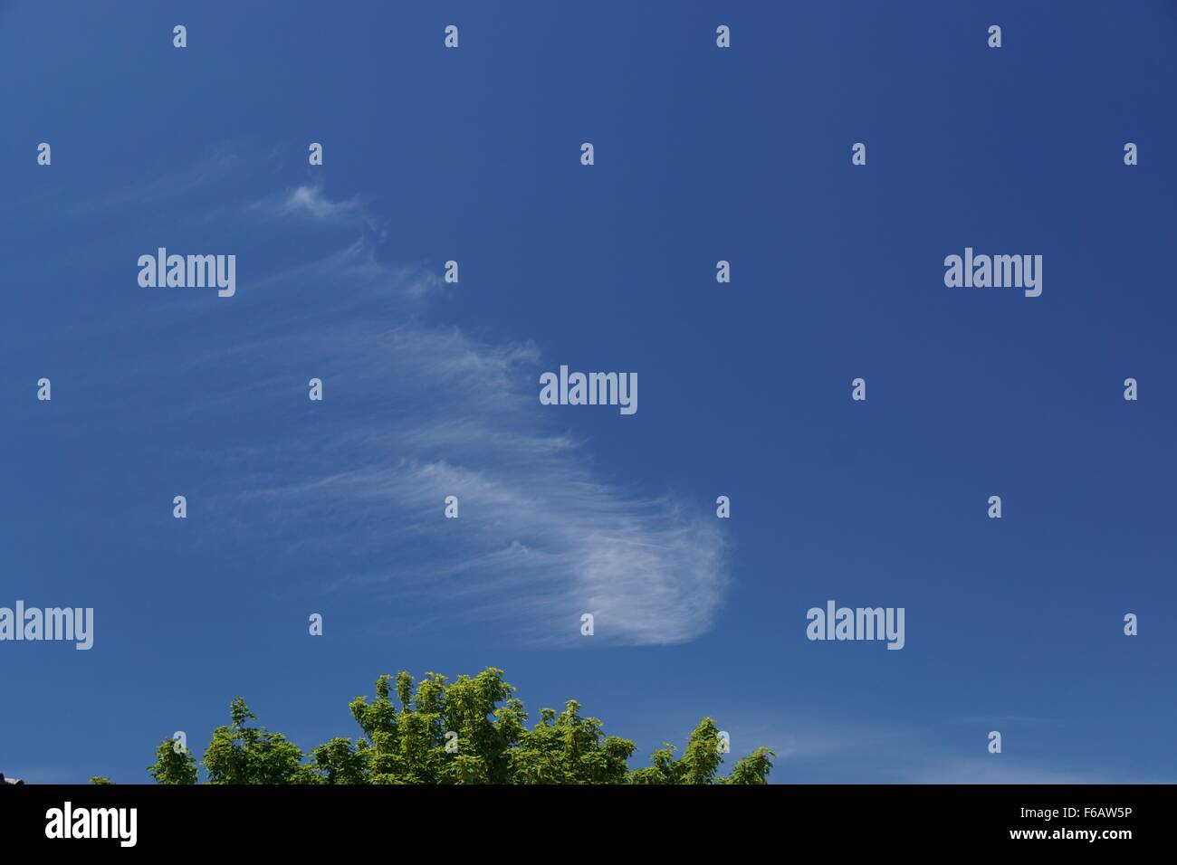 Unusual cloud formations Stock Photo