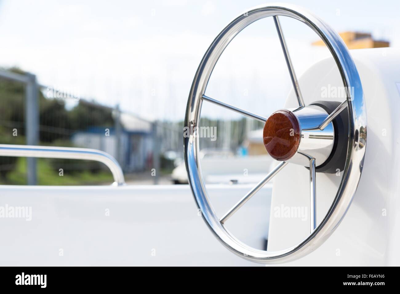 Instrument panel and steering wheel Stock Photo Alamy