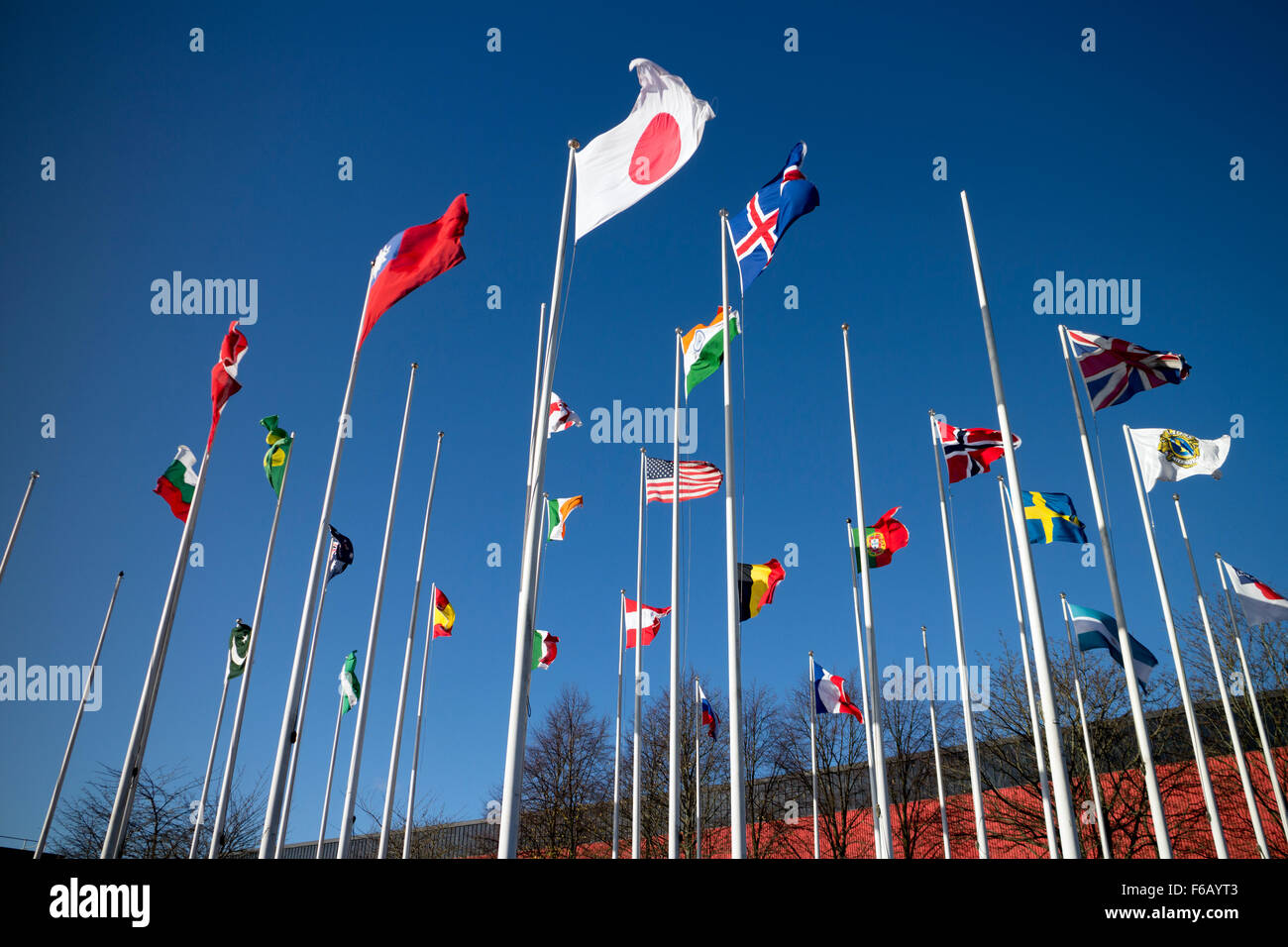 Colourful flags world nations flags hires stock photography and images