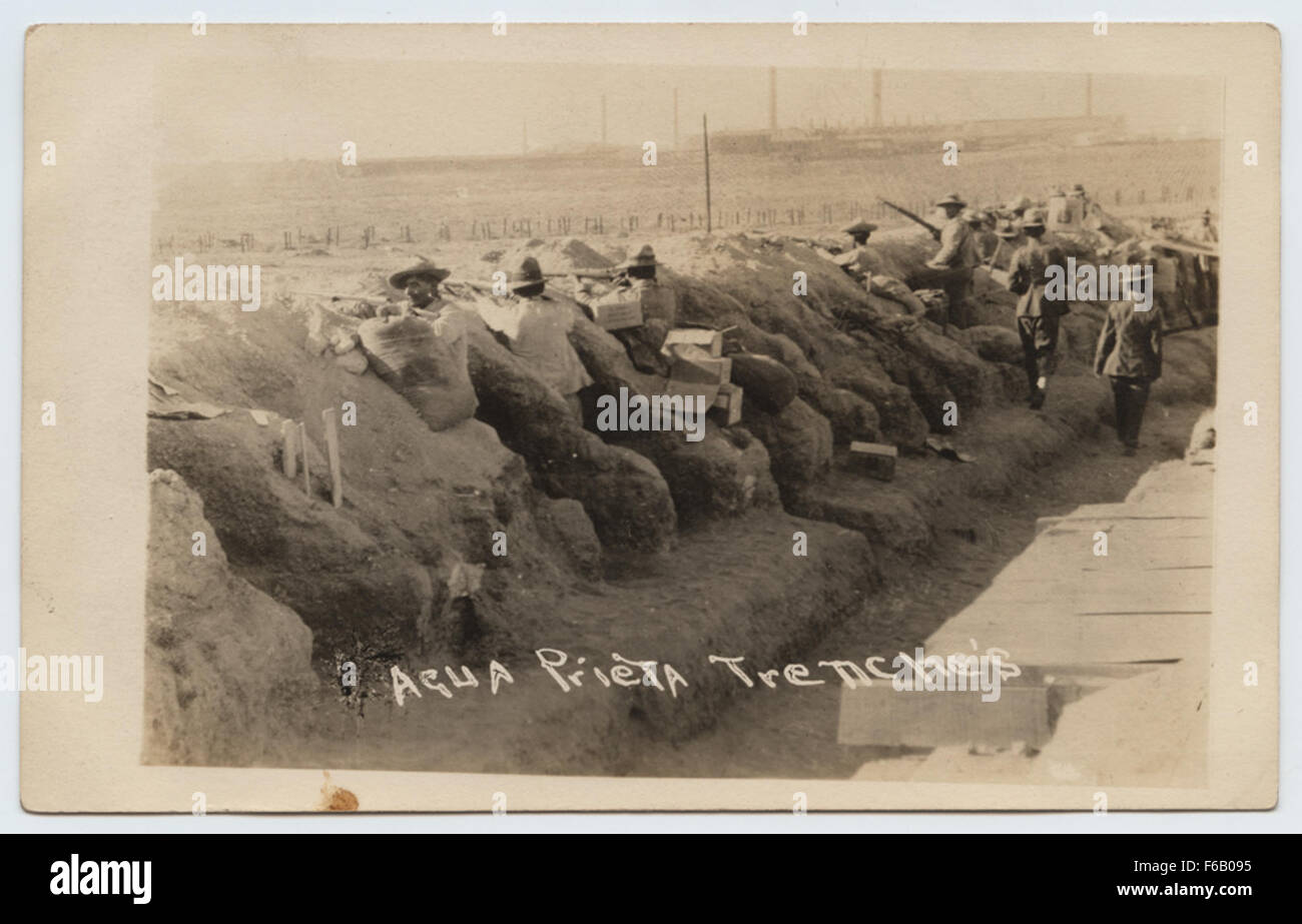 Agua Prieta Trenches. Stock Photo