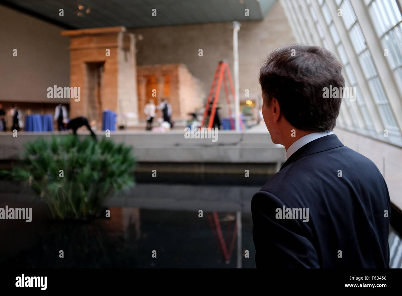 Deputy Secretary Blinken Checks Outs the Temple Room at the Metropolitan Museum of Art in New York City Stock Photo