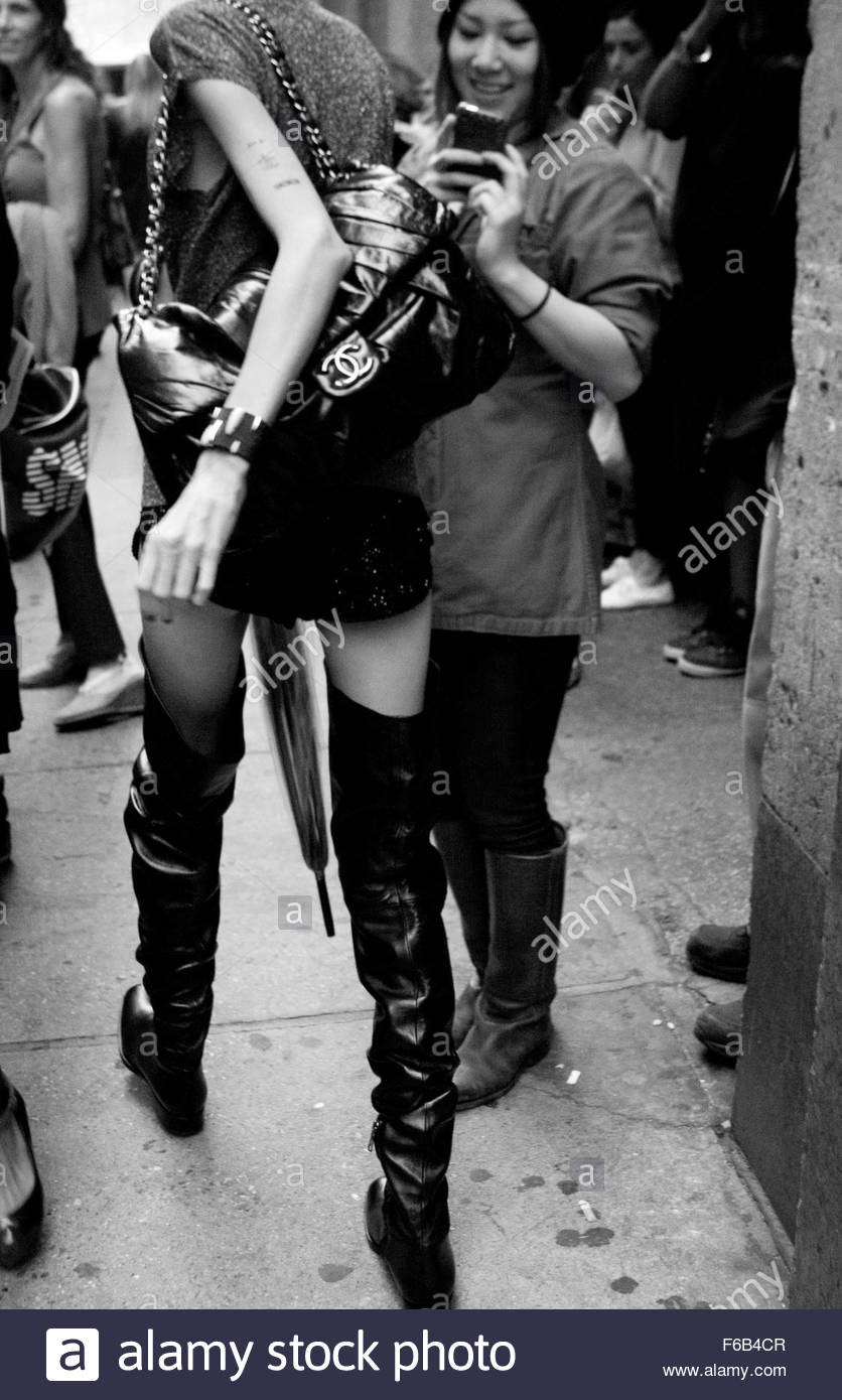 Search results for street style chanel black white stock photos and images