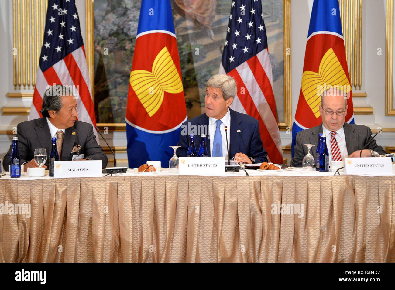 Secretary Kerry Participates in the U.S.-ASEAN Meeting in New York City Stock Photo