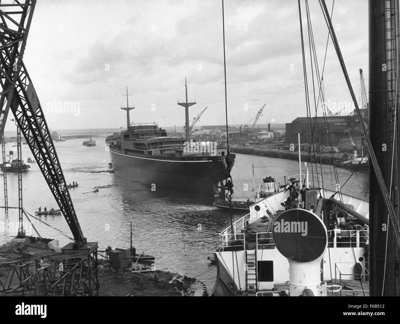 The 'Eastern Ranger' cargo ship was launched on the River Wear from J.L ...