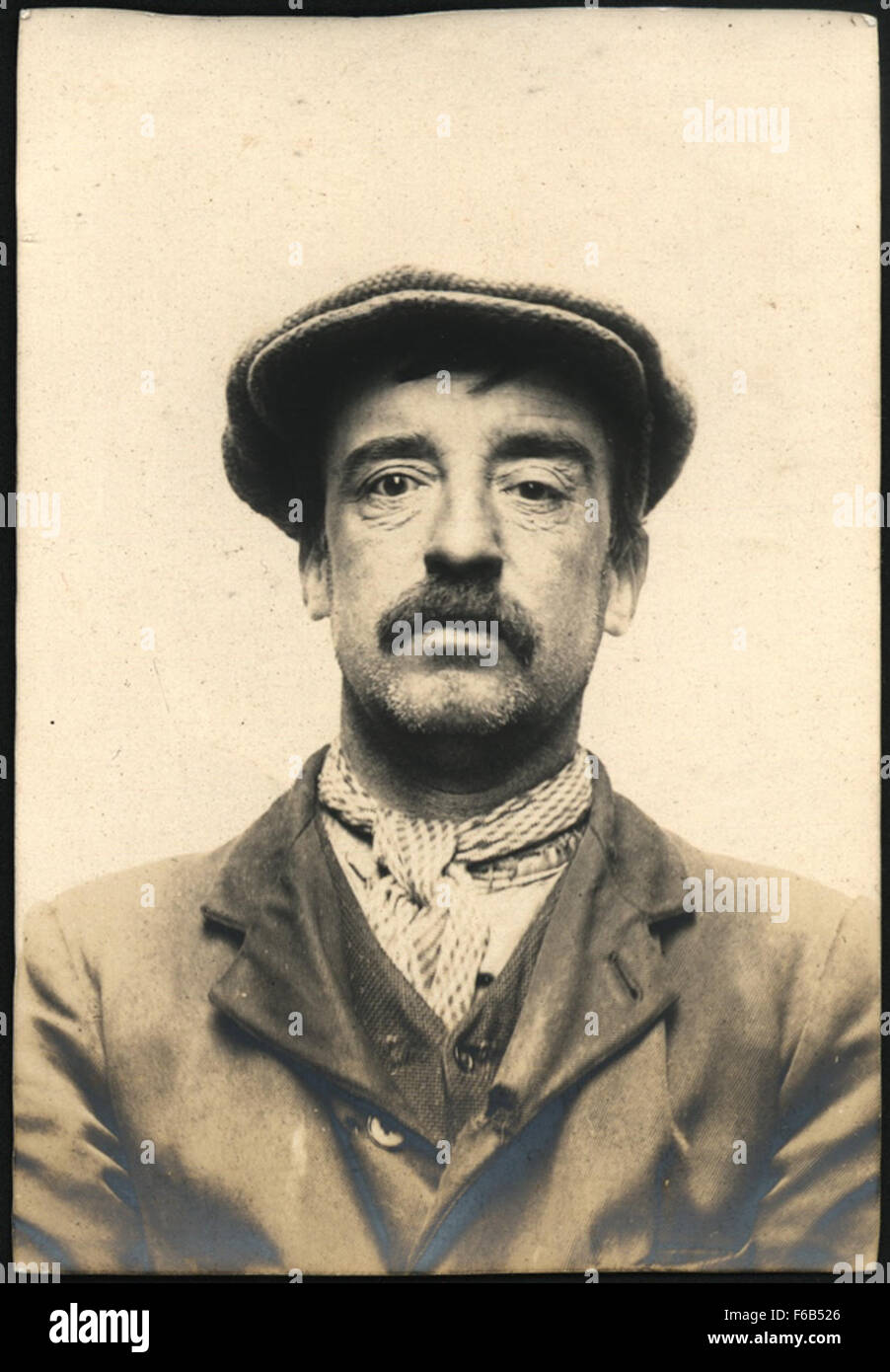 Charles S Jones, arrested for stealing from clothes lines Stock Photo