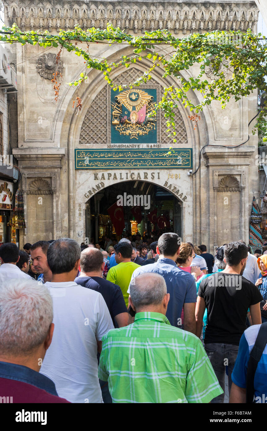 Grand Bazaar, Istanbul, Turkey, Sunday, September 20, 2015. Stock Photo