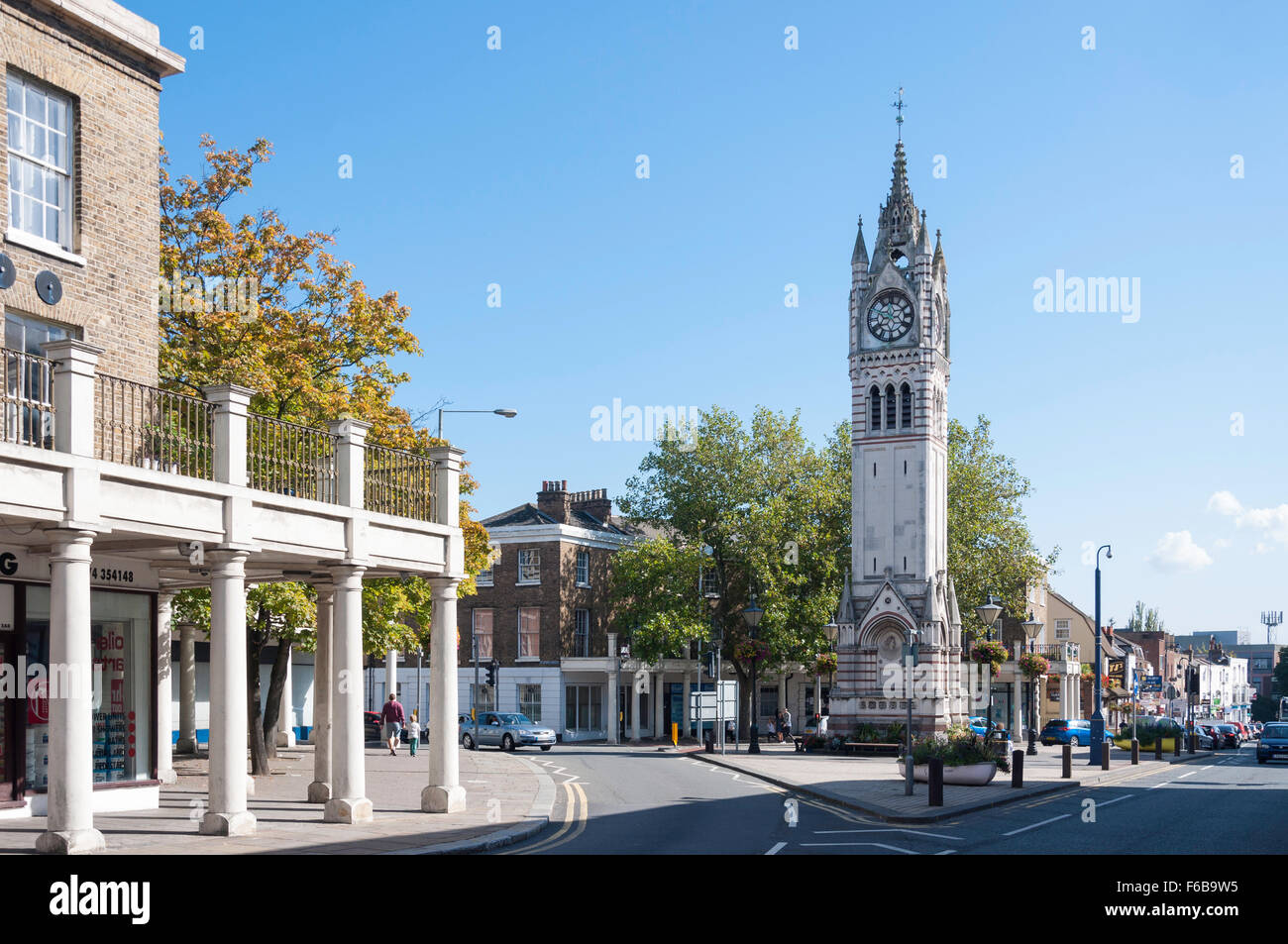 Gravesend Clock Tower, Milton Road, Gravesend, Kent, England, United Kingdom Stock Photo
