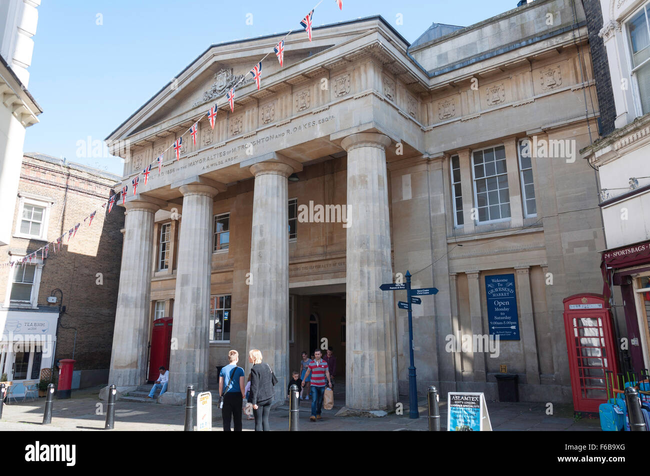 The Old Town Hall, High Street, Gravesend, Kent, England, United Stock
