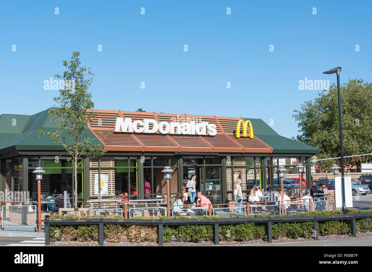 McDonald's Hamburger Restaurant, Commercial Road, Strood, Kent, England, United Kingdom Stock Photo