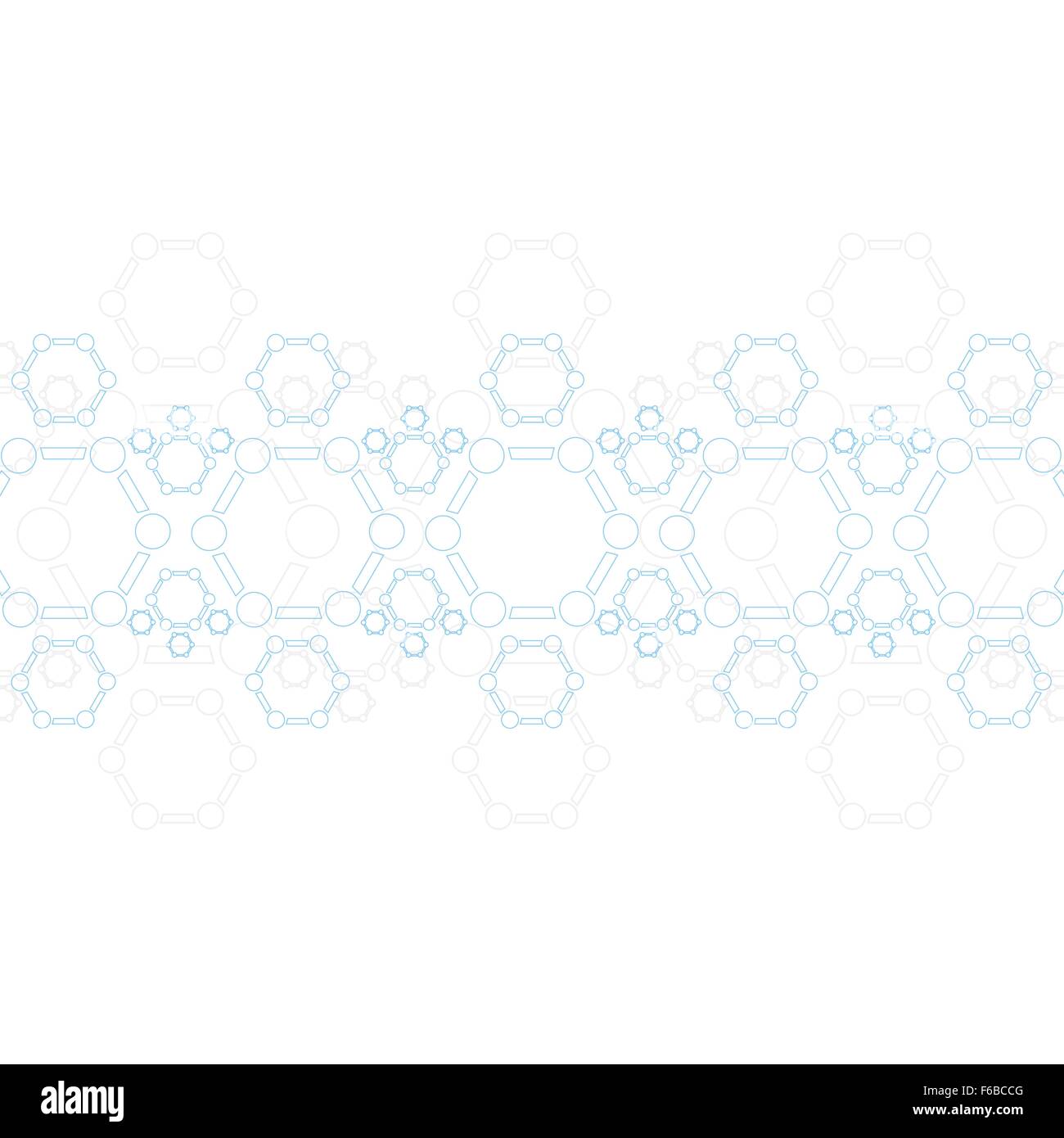 Abstract blue molecule structure. Medical vector scientific background ...