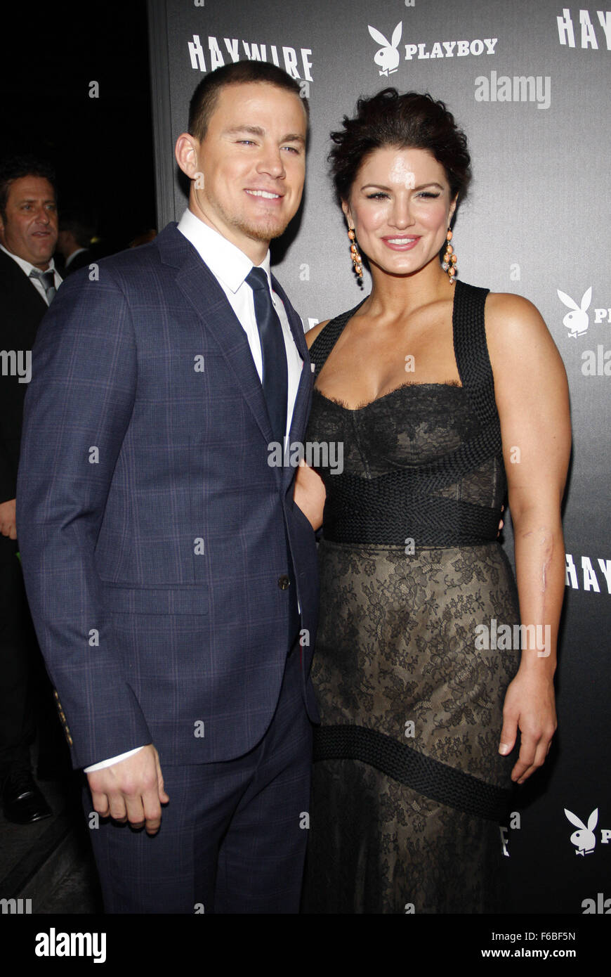 Channing Tatum and Gina Carano at the Los Angeles premiere of "Haywire" held at the DGA Theater