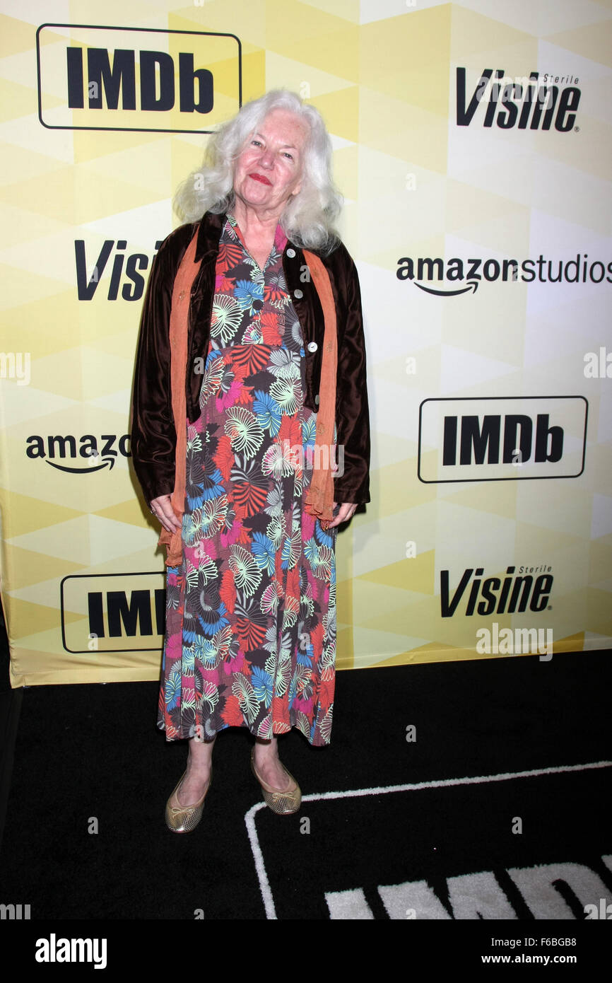 IMDb's 25th Anniversary Party Co-Hosted by Amazon Studios Presented by Visine at Sunset Tower Hotel - Arrivals  Featuring: Jamie Donnelly Where: West Hollywood, California, United States When: 15 Oct 2015 Stock Photo