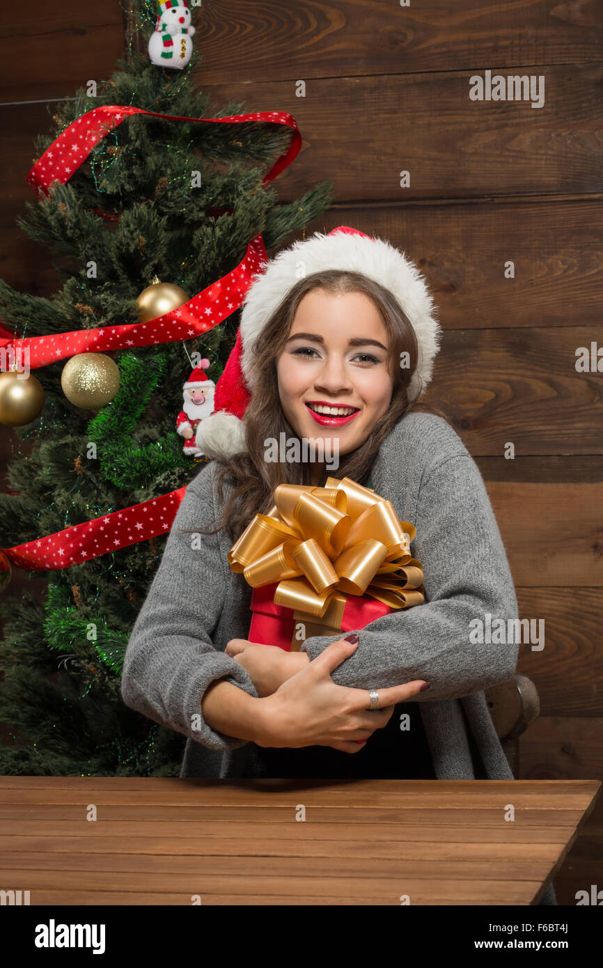 Elderly Woman Sitting Near Christmas Tree Stock Photo 1245796264