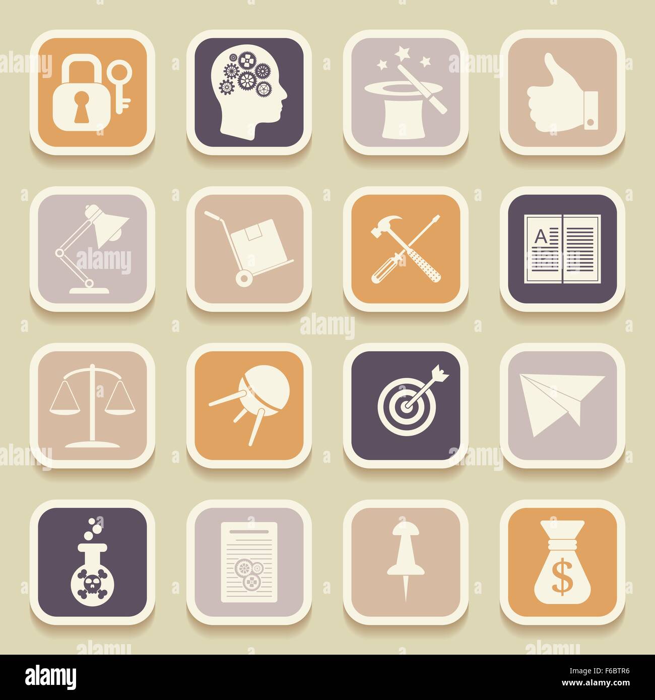 Universal Icons For Web and Mobile. Vector illustration Stock Vector ...
