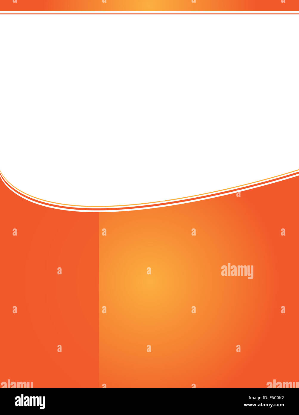Orange Background Border Template Stock Photo Alamy